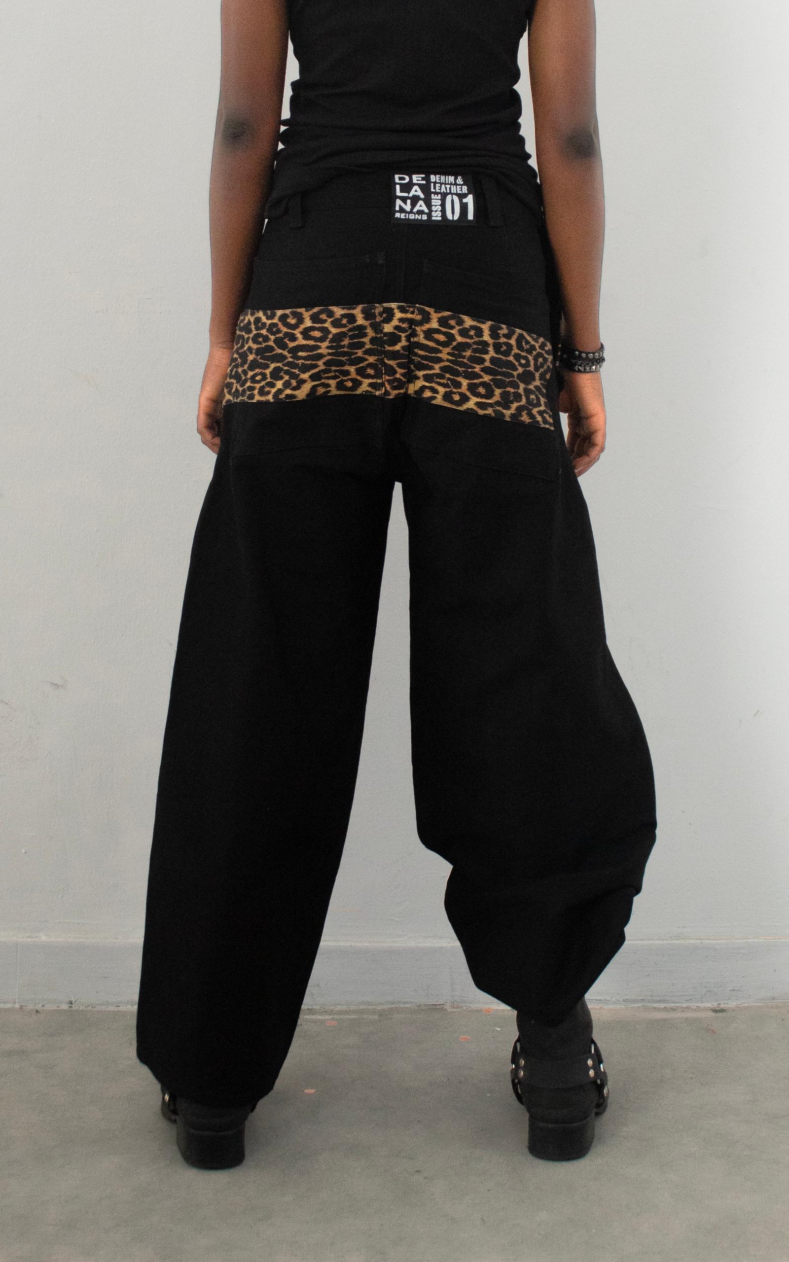 DELANA CROSS CHEETAH DENIM – DELANA REIGNS